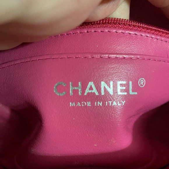 Chanel caviar leather pink small bag - Picture 13 of 16